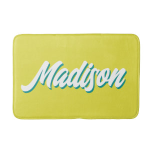 Tapete De Banheiro Presente Personalizado Retro Nome Personalizado Gr
