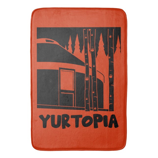 Tapete De Banheiro Presentes da Yurt Life (Frente Vertical)