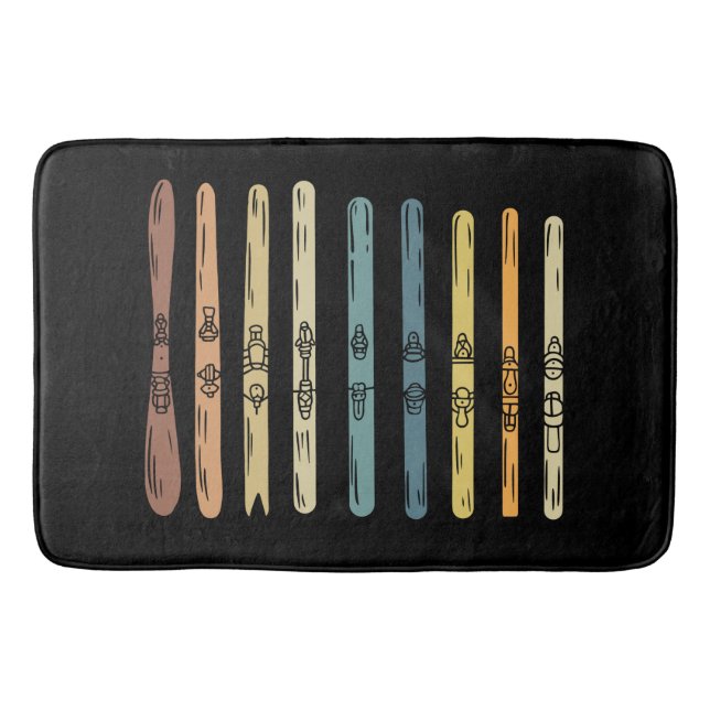 Tapete De Banheiro Presentes de esqui (Frente)