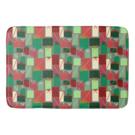 Tapete De Banheiro Presentes de Natal com fitas e Arcos