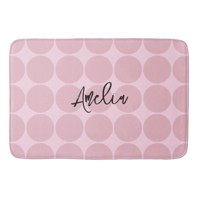 Tapete De Banheiro Presentes femininos de coquete rosa personalizados (Frente)