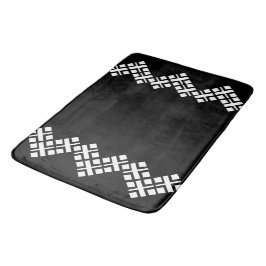 Tapete De Banheiro Preto e Branco