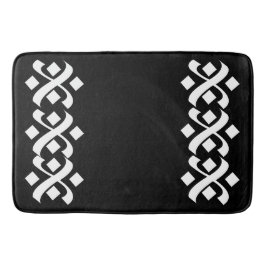 Tapete De Banheiro Preto Elegante e Branco florescentes