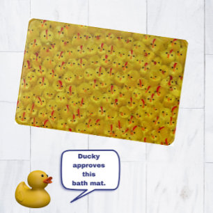 Tapete De Banheiro Primavera de Padrão de Pintinho Amarelo e Moderno 