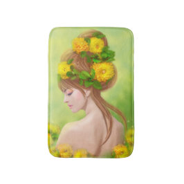 Tapete De Banheiro Primavera de verão mulher Bath Mat