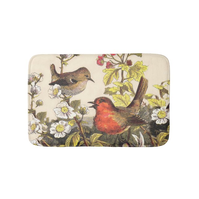 Tapete De Banheiro Primavera Robin Birds Red Birds (frente)