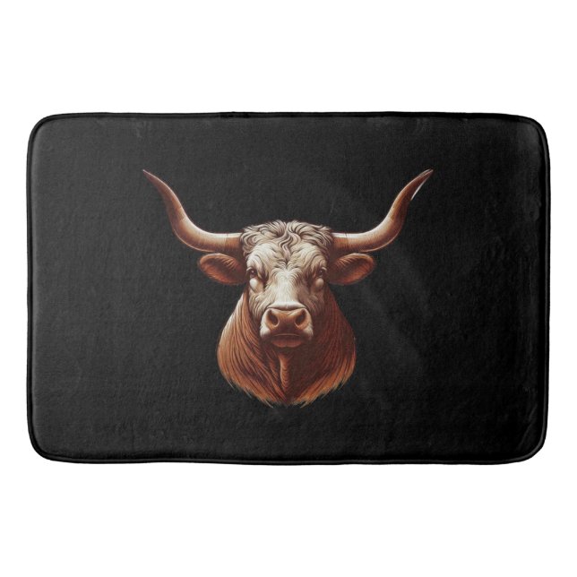 Tapete De Banheiro Primavera Texas longhorn (Frente)