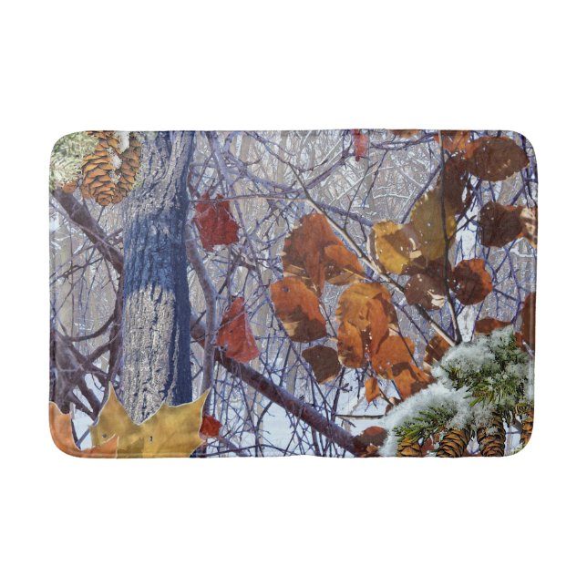 Tapete De Banheiro Primeira Camo de Neve (Frente)