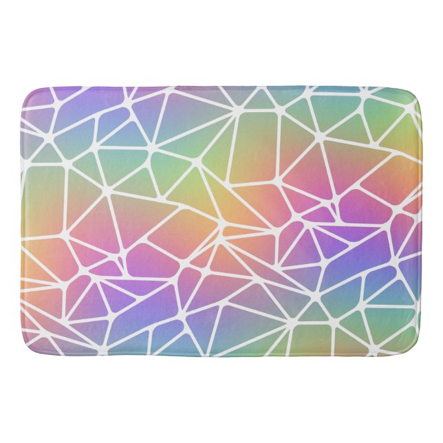 Tapete De Banheiro prisma sinapse net - teia arco-íris : (Frente)