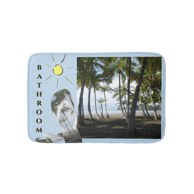 Tapete De Banheiro Prusto de Banheiro Sunny Beach Sámara Beach. Tapet (frente)