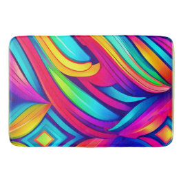Tapete De Banheiro Psicodélico Rainbow Vortex