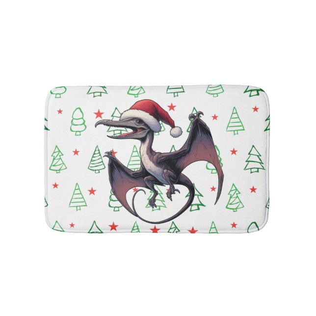 Tapete De Banheiro Pterodactyl de Natal (frente)