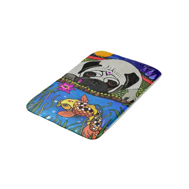 Tapete De Banheiro PUG de BINDI - caixa ou esteira de banho (Angulado)