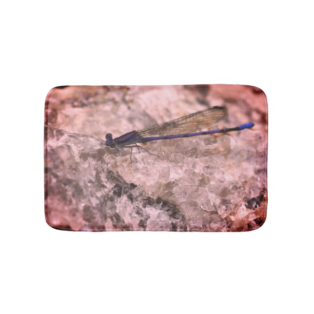 Tapete De Banheiro Puro Damselfly No Quartz Rock Close-Up (frente)