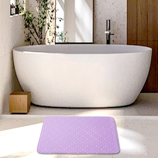 Tapete De Banheiro Purple Diamonds Pattern Bath Mat (Criador carregado)