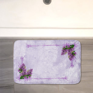 Tapete De Banheiro Purple Lilacs Bath Mat