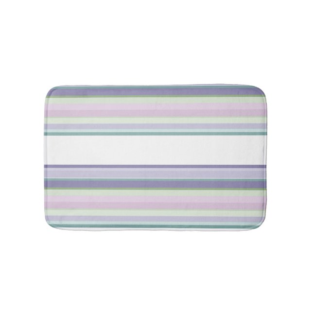 Tapete De Banheiro Purple, Neptune, sea green, and Lavender stripes (frente)