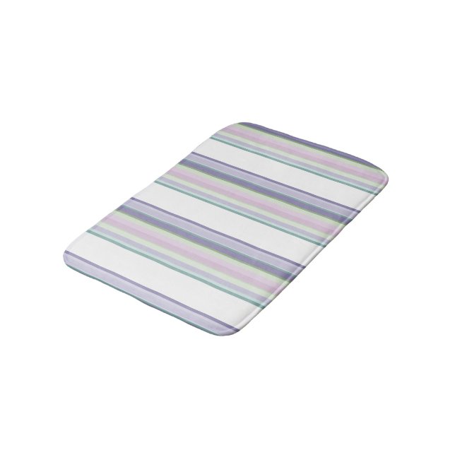Tapete De Banheiro Purple, Neptune, sea green, and Lavender stripes (Angulado)