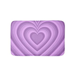 Tapete De Banheiro Púrpura Hipnótica Prato de Amor