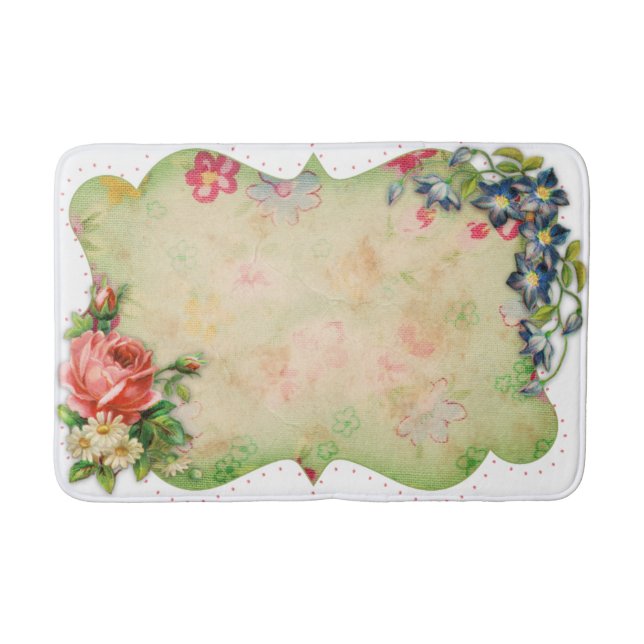 Tapete De Banheiro Quadro da Flor (Frente)