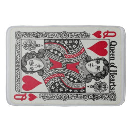 TAPETE DE BANHEIRO QUEEN OF HEARTS