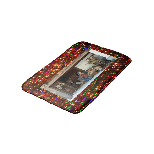 Tapete De Banheiro Querida Jesus, Maria e Joseph Natividade (Angulado)