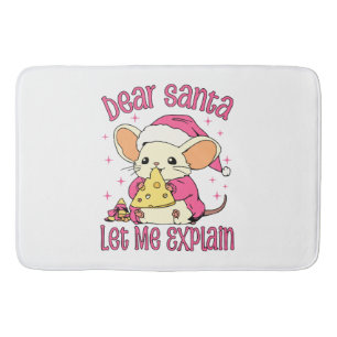Tapete De Banheiro Querido Papai Noel, Deixe-me Explicar
