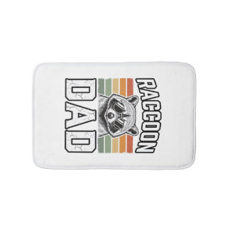 Tapete De Banheiro Raccoon Dad Vintage Engraving Retro Vector Design_