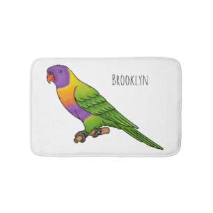 Tapete De Banheiro Rainbow lorikeet bird cartoon illustration