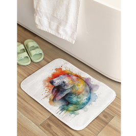 Tapete De Banheiro Rainbow Reef Manatee