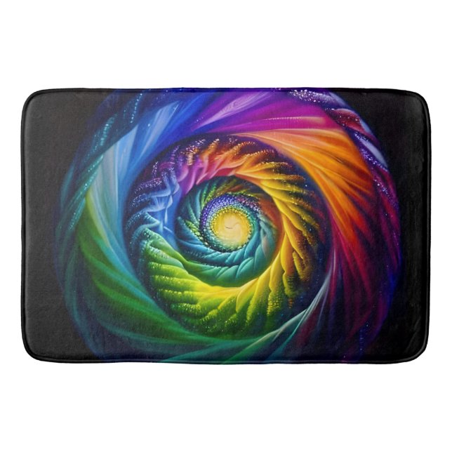 Tapete De Banheiro Rainbow Spiral Out (Frente)