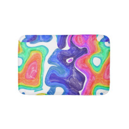Tapete De Banheiro Rainbow Swirls