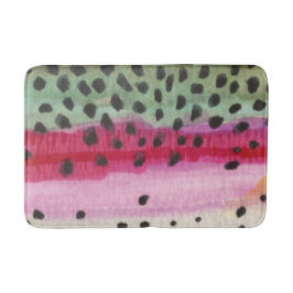 Tapete De Banheiro Rainbow Trout Pescador