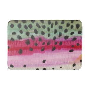 Tapete De Banheiro Rainbow Trout Pescador