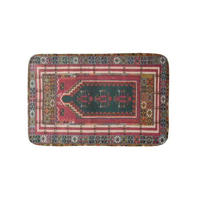 Tapete De Banheiro Raio Antiquado Oriental Kilim (frente)