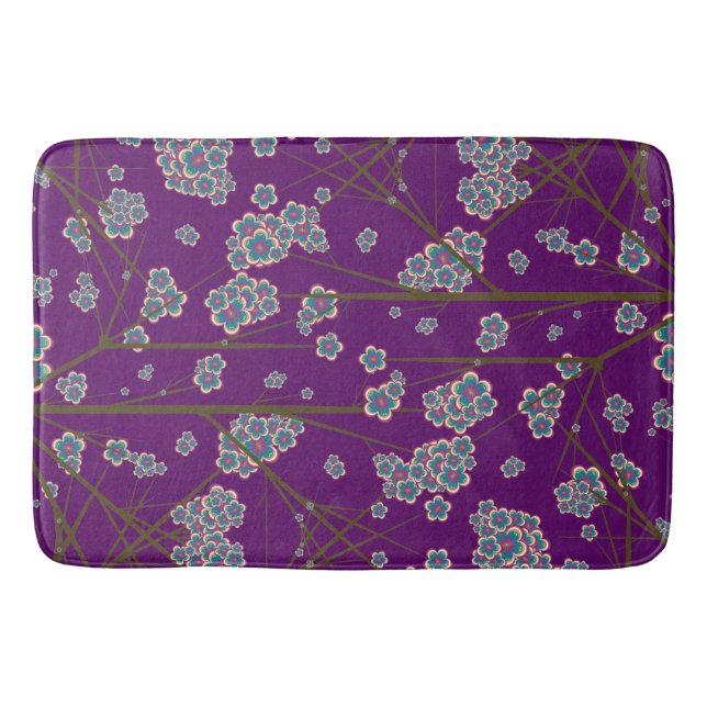 Tapete De Banheiro Ramais Peculiares Ametist Bath Mat (Frente)