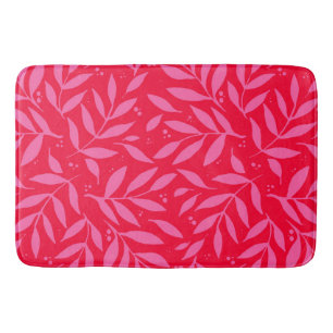 Tapete De Banheiro ramos bonito - rosa e vermelho