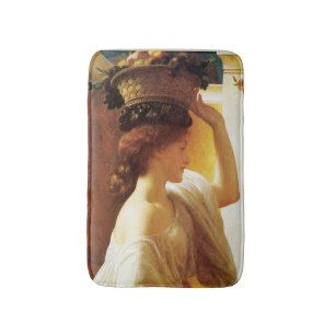 Tapete De Banheiro Rapariga com cesta de Fruta (por Frederic Leighton