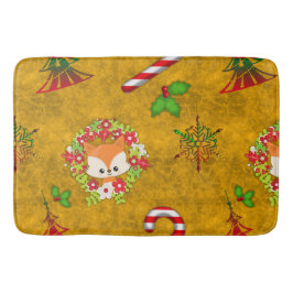 Tapete De Banheiro Raposa de Natal giro