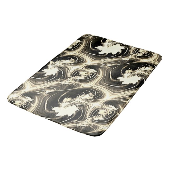 Tapete De Banheiro Rapto fractal retorcido de AVC luminoso (Angulado)