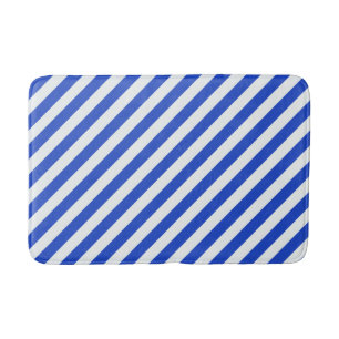 Tapete De Banheiro Real Blue Combination Stripes por Shirley Taylor