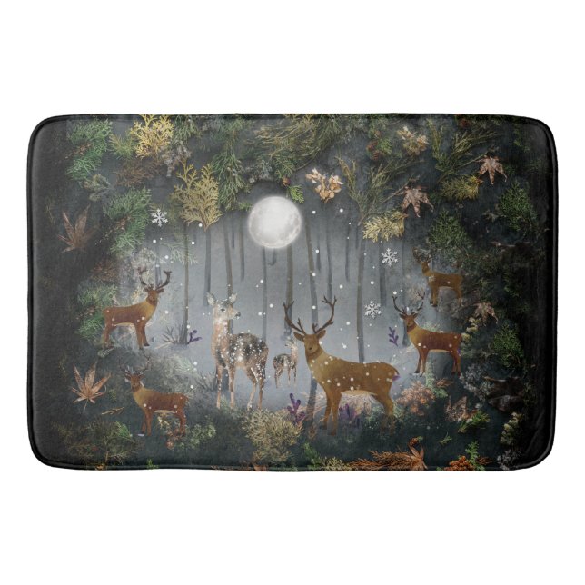 Tapete De Banheiro Rebelde Adorável À Noite (Frente)