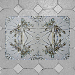 Tapete De Banheiro Recortar Jewelry Cristal e Vintage Artdeco Rhinest