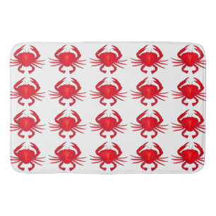Tapete De Banheiro Red Baltimore Maryland Beach Bay Crab Seafood