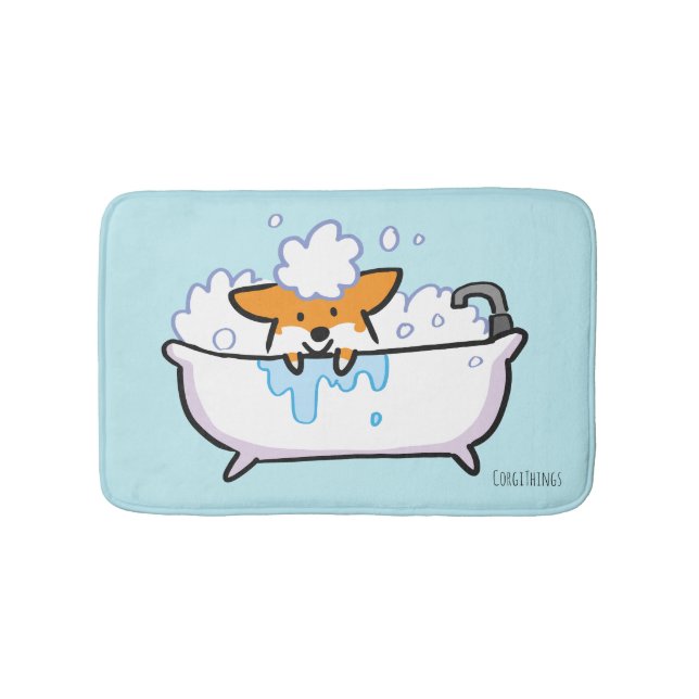 Tapete De Banheiro Red Corgi Bath Mat (frente)