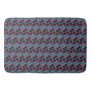 Tapete De Banheiro Red Daisies