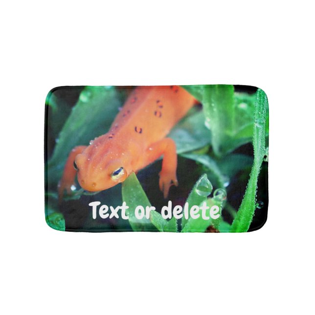 Tapete De Banheiro Red Eft Salamander Raindrop On Eye Personalizado (frente)