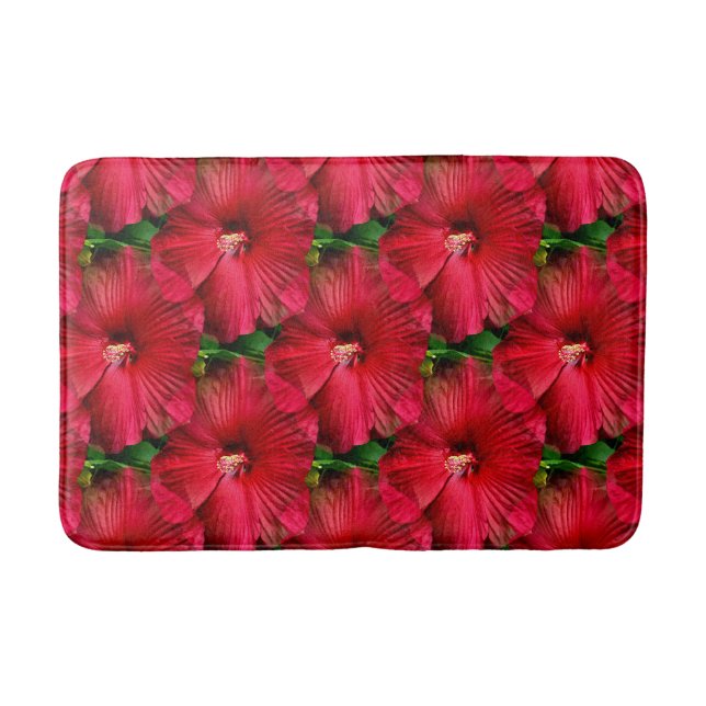 Tapete De Banheiro Red Hibiscus...... (Frente)