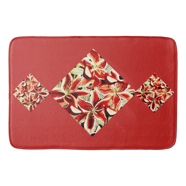 Tapete De Banheiro Red Lily Bath Mat (Frente)