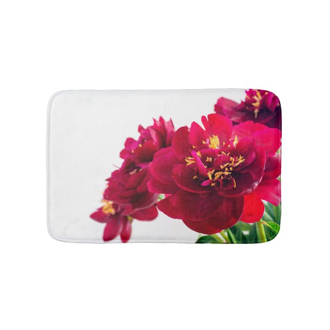 Tapete De Banheiro Red Peony Bath Mat (frente)